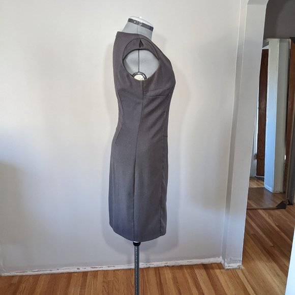 Grey, wool sheath dress - Picture 2 of 4